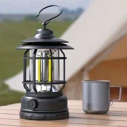 xydrozen Outdoor Lamp Camping Lanterns Rechargeable Black Metal, Plastic Hanging Lantern-picture-43