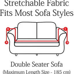 cortina Polyester 2 Seater Sofa Abstract Cover image 5