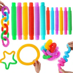 quadrants Pop Tube 12 Pcs Fidget Toy Sensory Soft Toys Ring Connection Pop it-picture-17