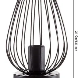 glowhere Metal Cage Bedside Lamp, Modern Rugby Table Light for Home & Living Room Table Lamp image 3