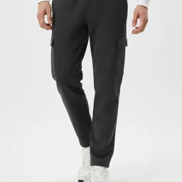 glitchez Men Solid Track Pants-image-3