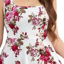KATECLO Floral Printed Fit & Flare Dress image 4