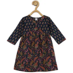 Maaesa Girls Floral Printed V-Neck Empire A-Line Kurta With Trousers image 5