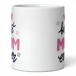 Mr UVD White & Pink Typography Printed Ceramic Glossy Cups- 350 ml image 3