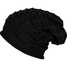Evanden Men Self Design Beanie image 4