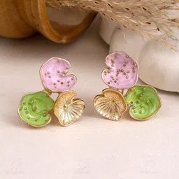 MODE & MINIMAL Floral Studs Earrings-picture-22