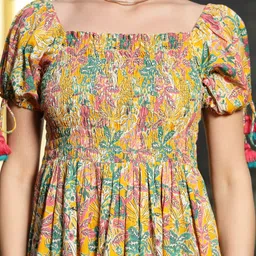 Stylum Floral Print Puff Sleeve Fit & Flare Maxi Dress image 2