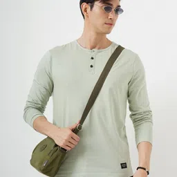 Genoa Men 2 Henley Neck Pure Cotton Slim Fit T-shirt image 5