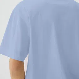 MaverIQ Men Typography Printed Round Neck Cotton Oversized T-shirt image 3