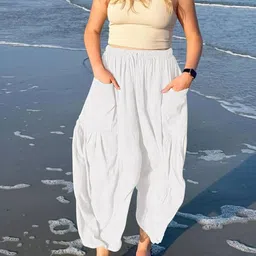 KPOP Women Comfort Loose Fit Trousers-image-12