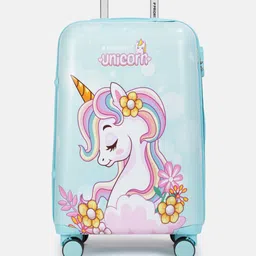 Priority Girls Unicorn Printed Hard Large Trolley Bag - 63 L-image-20