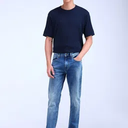 Flying Machine Men Tapered Fit Highly Distressed Light Fade Stretchable Jeans image 5