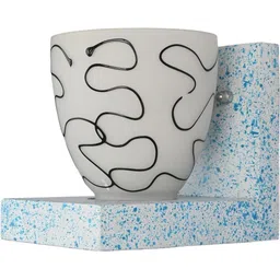 1ST TIME Black & White Colourblocked Wood Contemporary Rectangle Shaped Wall Lamp-picture-31