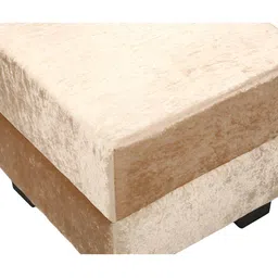Ikiriya Pack Of 2 Beige Wooden Square Ottomans image 2