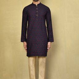 Arihant Rai Sinha Men Printed Regular Pure Cotton Kurta with Pyjamas-picture-34