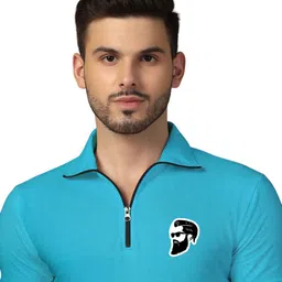 Blisstone Men Printed Polo Collar T-shirt image 4