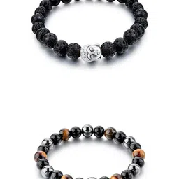 Bilqis Set Of 2 Artificial Beaded Elasticated Bracelet-picture-30