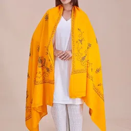 SWI Stylish Women Floral Woven Design Pashmina Shawl image 3