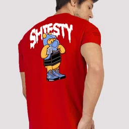 Greylongg Men Graphic Printed Round Neck Cotton T-shirt image 4