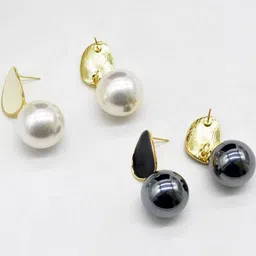 AKISON JEWELS Contemporary Pearls Alloy Studs Earrings-image-20