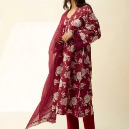 ROZE Faria Women Solid Cotton Dupatta-image-78