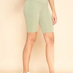 COLOR CAPITAL Pack Of 3 Solid High Rise Above Knee Gym Tights image 3