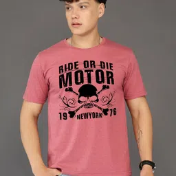 BRAWNY BATTLER Typography Printed Round Neck Cotton T-shirt-picture-39