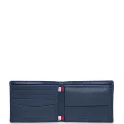 Tommy Hilfiger Men Brand Logo Printed Leather Two Fold Wallet image 4