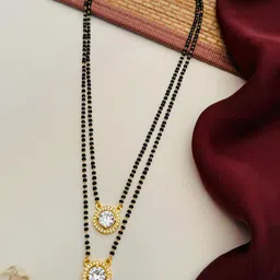 Anouk Gold-Plated Artificial Stones and Beads Mangalsutra-picture-10