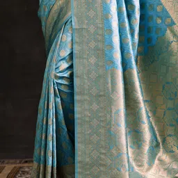 Libas Woven Design Zari Saree image 2