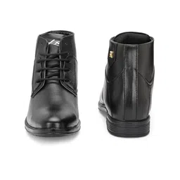 knoos Men Textured Pointed Toe Lace-Ups Regular Boots image 2