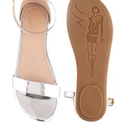 Stylestry Girls Embellished Party Open Toe Flats image 2