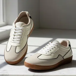 THE WHITE POLE Women Perforations PU Sneakers-picture-14