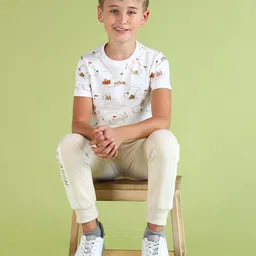 U.S. Polo Assn. Kids Boys Printed Pure Cotton T-shirt-picture-39