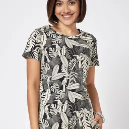Honey by Pantaloons Women Floral Printed Round Neck Cotton Top-image-8