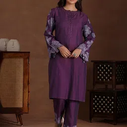 Libas Embroidered Tunic With Trousers Co-Ords image 1