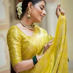 Sanwariya Silk Floral Zari Chanderi Saree image 2