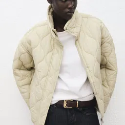 MANGO Quilted High Neck Jacket-picture-11