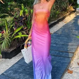 StyleCast Women Ombre Strapless Maxi Dress-image-77