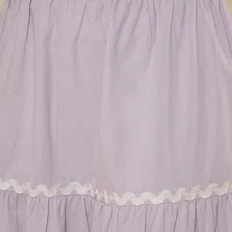 WineRed Pure Cotton Shoulder Straps Crop-Top With A-Line Tiered Maxi Skirt Co-Ords image 2