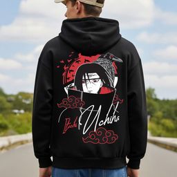 MaverIQ Men Graphic Printed Itachi Uchiha Hooded Neck Full Sleeve Hoodie-picture-0