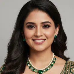 Anouk Diamond & Cubic Zirconia Crystal-Studded Jewellery Set image 4