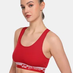 SKDREAMS Full Coverage Non Padded Seamless T-strap Training or Gym Shaper Sports Bra image 5