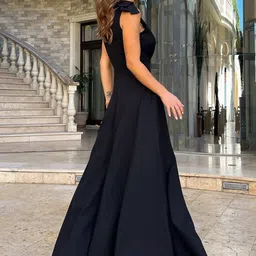 bebe Flutter Sleeve Maxi Dress image 5