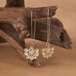 Forever Glam by Pantaloons Floral Drop Earrings-picture-13