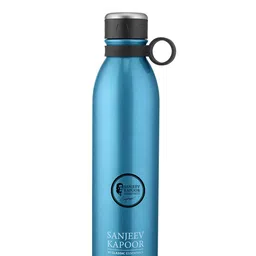 Classic Essentials Blue Single Stainless Steel Solid Double Wall Vacuum Water Bottle-picture-4