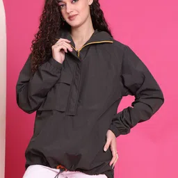 HOUSE OF VEDAS Waterproof Hooded Rain Jacket-picture-39