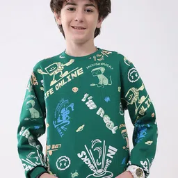 Monte Carlo Boys Typography Printed Cotton Sweatshirt-picture-29