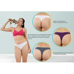 ORLIZEA Set Of 3 Cotton Blend Thongs image 4