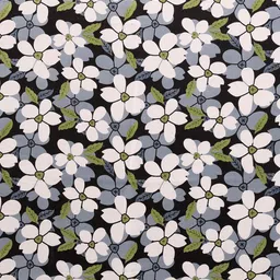 Nirmohi Fashion Floral Printed Saree With Unstitched Blouse Piece image 3